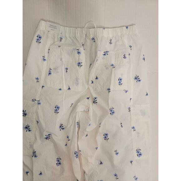 Victoria's Secret PINK Pants Women's XS Parachute Cargo White Floral Retro - Picture 10 of 11